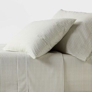 Threshold Organic Cotton Striped Full Sheet Set